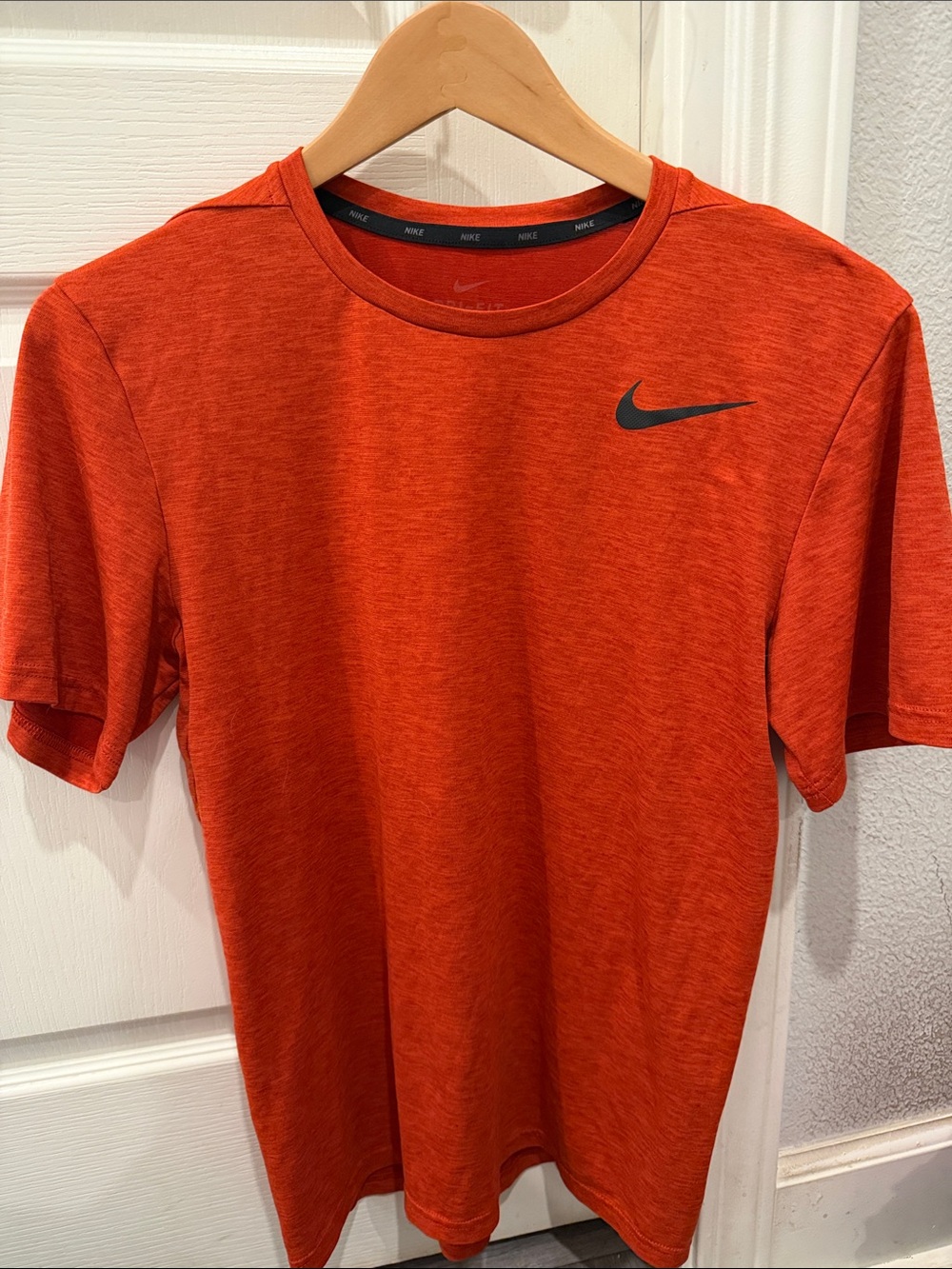 Nike Men’s Orange Heather Short Sleeve Athletic Tee